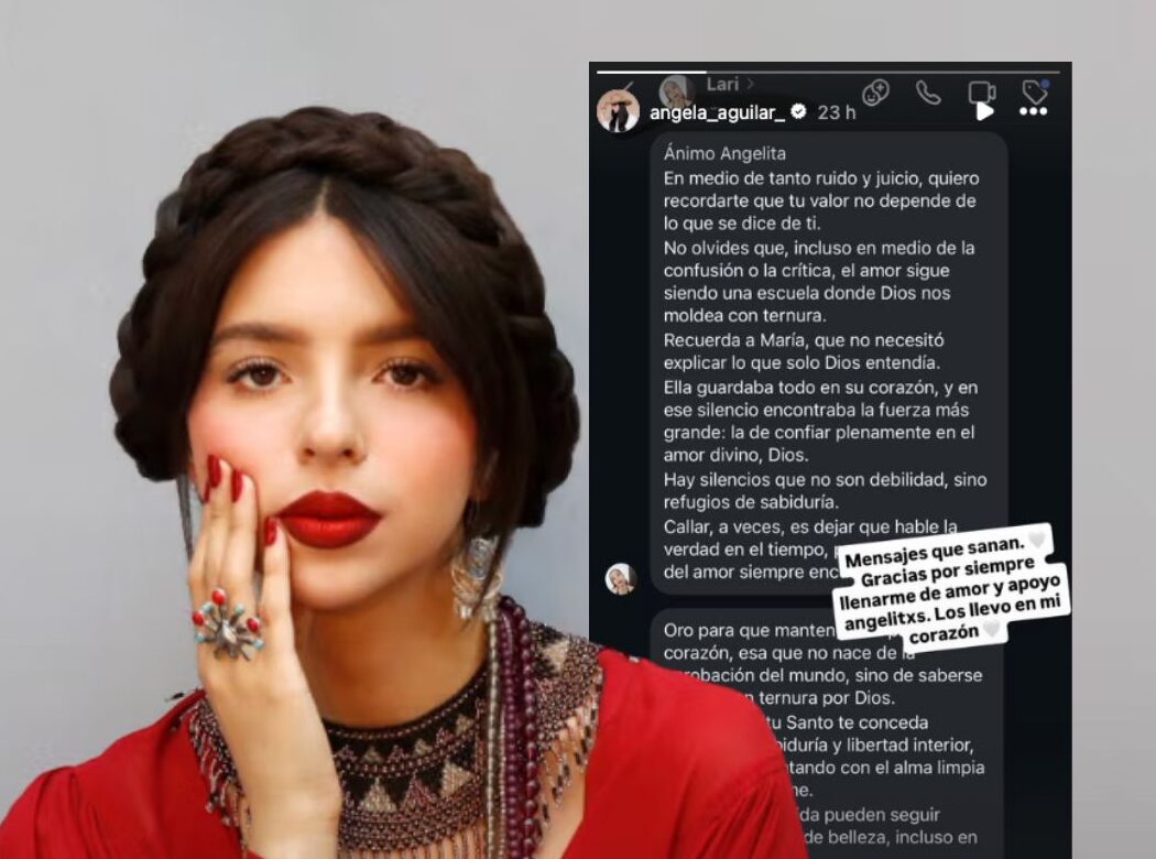 Ángela Aguilar causa polémica tras mensaje en el que la comparan con la Virgen María
