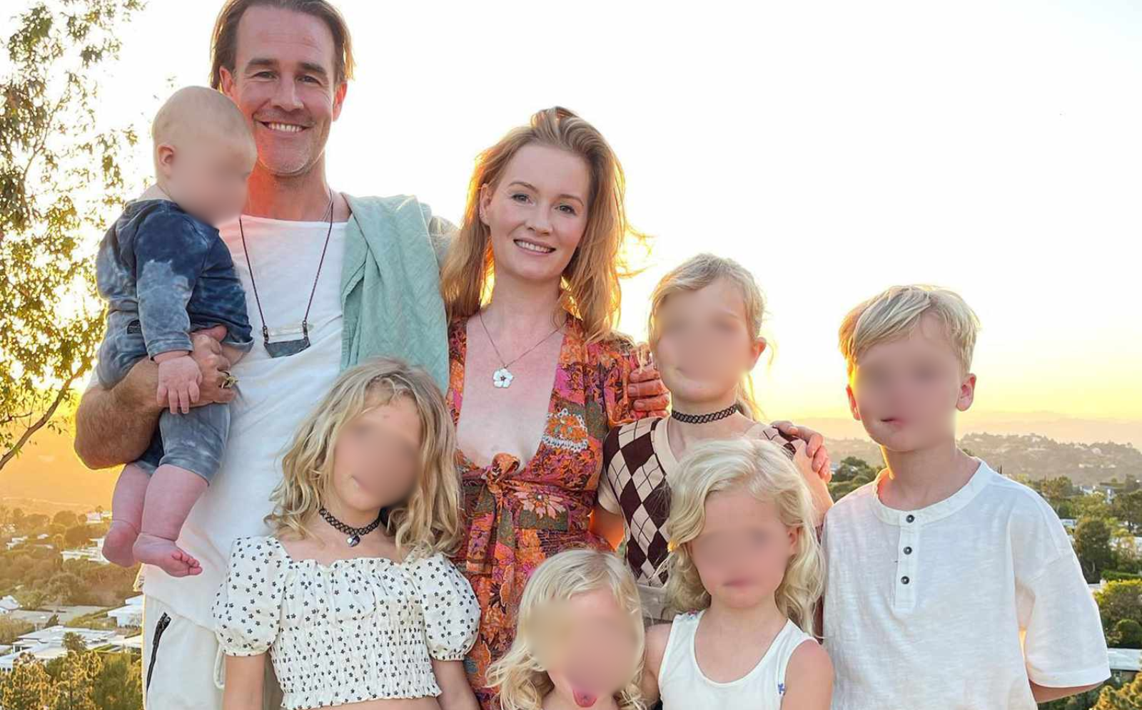 Familia de James Van Der Beek inicia colecta para solventar gastos a futuro de sus 6 hijos